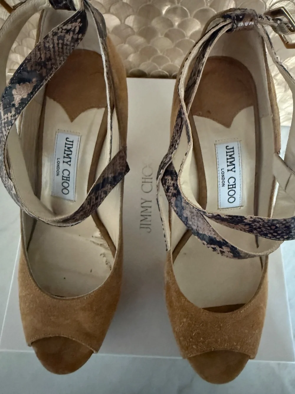 Jimmy Choo Florence Suede Whiskey